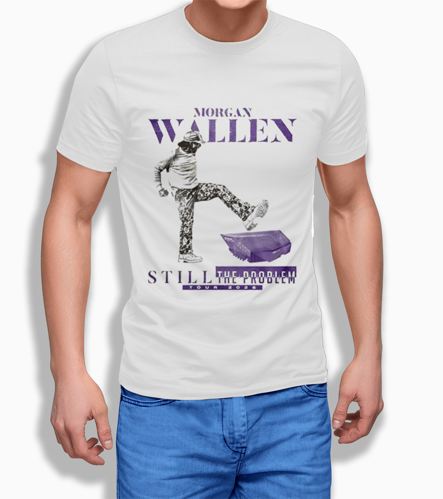 Morgan Wallen Still The Problem Tour 2026 Minnesota Vikings Collaboration T-Shirt