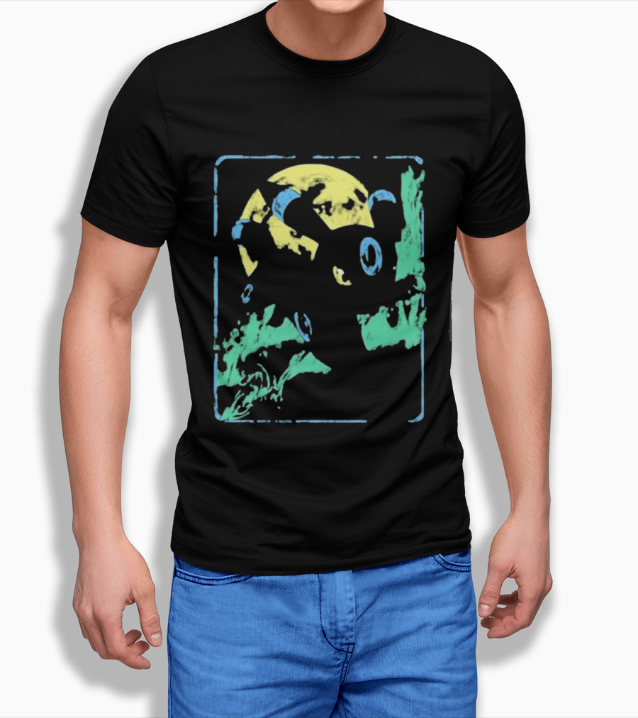 8thwndr Moonbreon Neon Lunar Creature T-Shirt