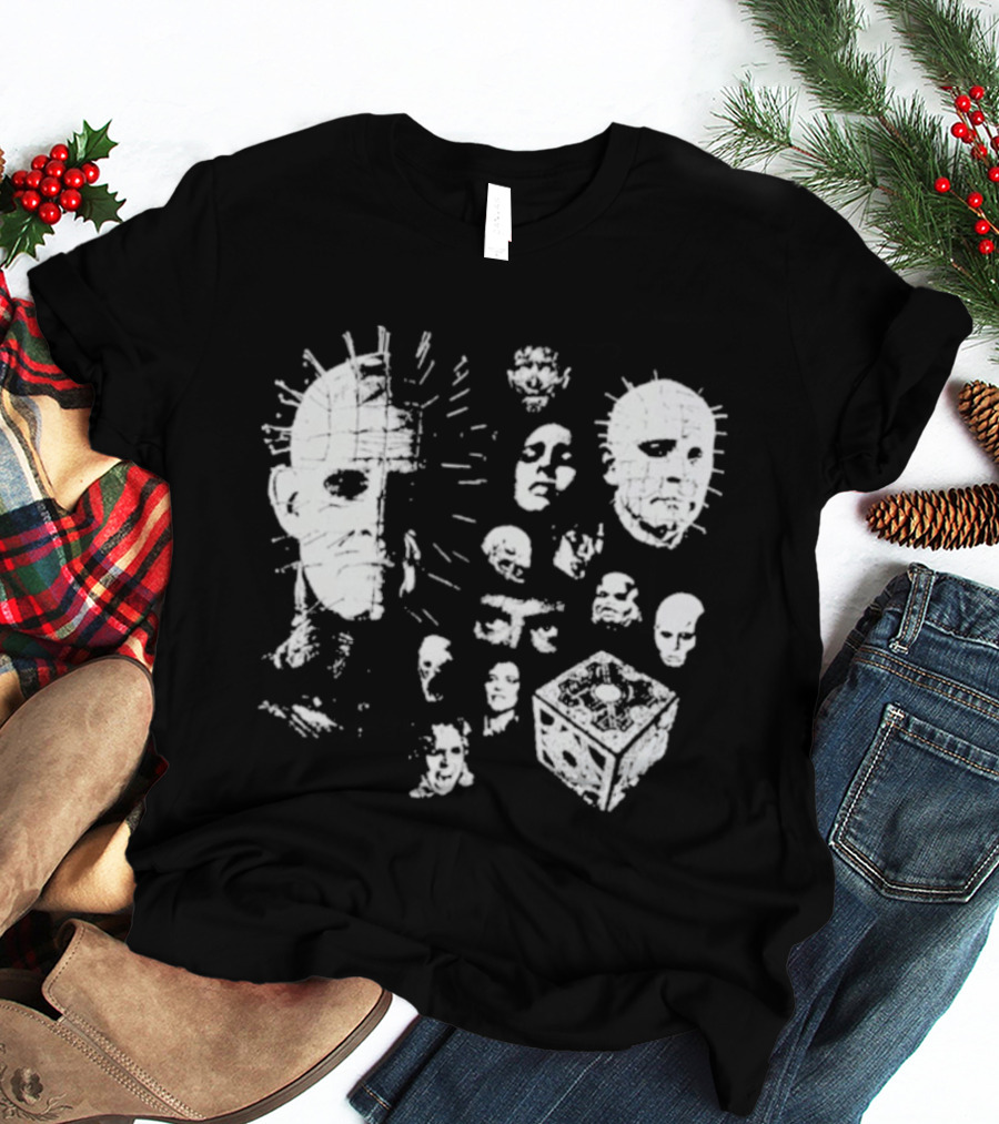 Futuremonsters Hellraiser Puzzle Box And Cenobite Faces T-Shirt