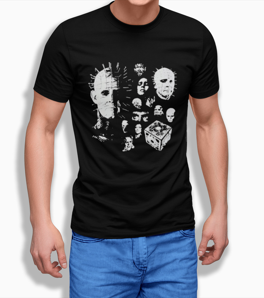 Futuremonsters Hellraiser Puzzle Box And Cenobite Faces T-Shirt