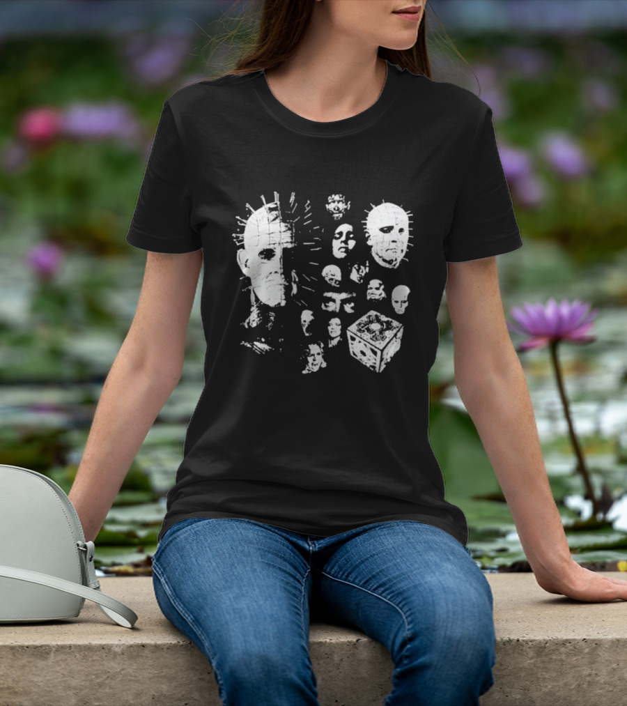 Futuremonsters Hellraiser Puzzle Box And Cenobite Faces T-Shirt