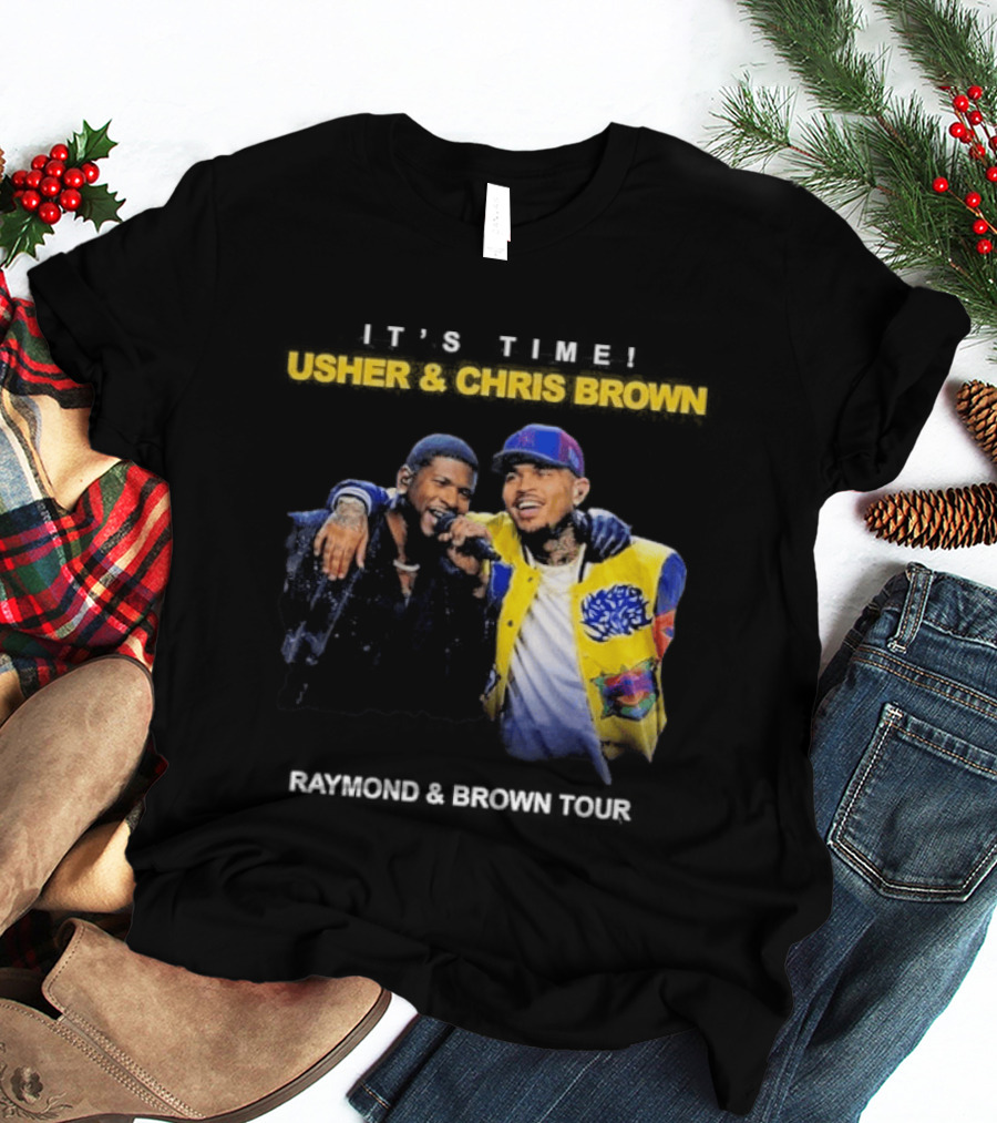 Usher & Chris Brown Raymond & Brown Tour It's Time T-Shirt