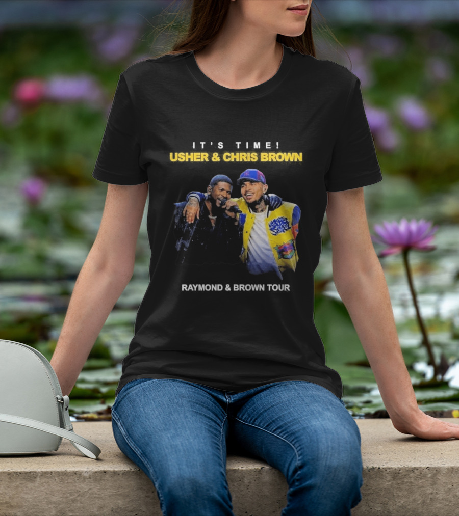Usher & Chris Brown Raymond & Brown Tour It's Time T-Shirt