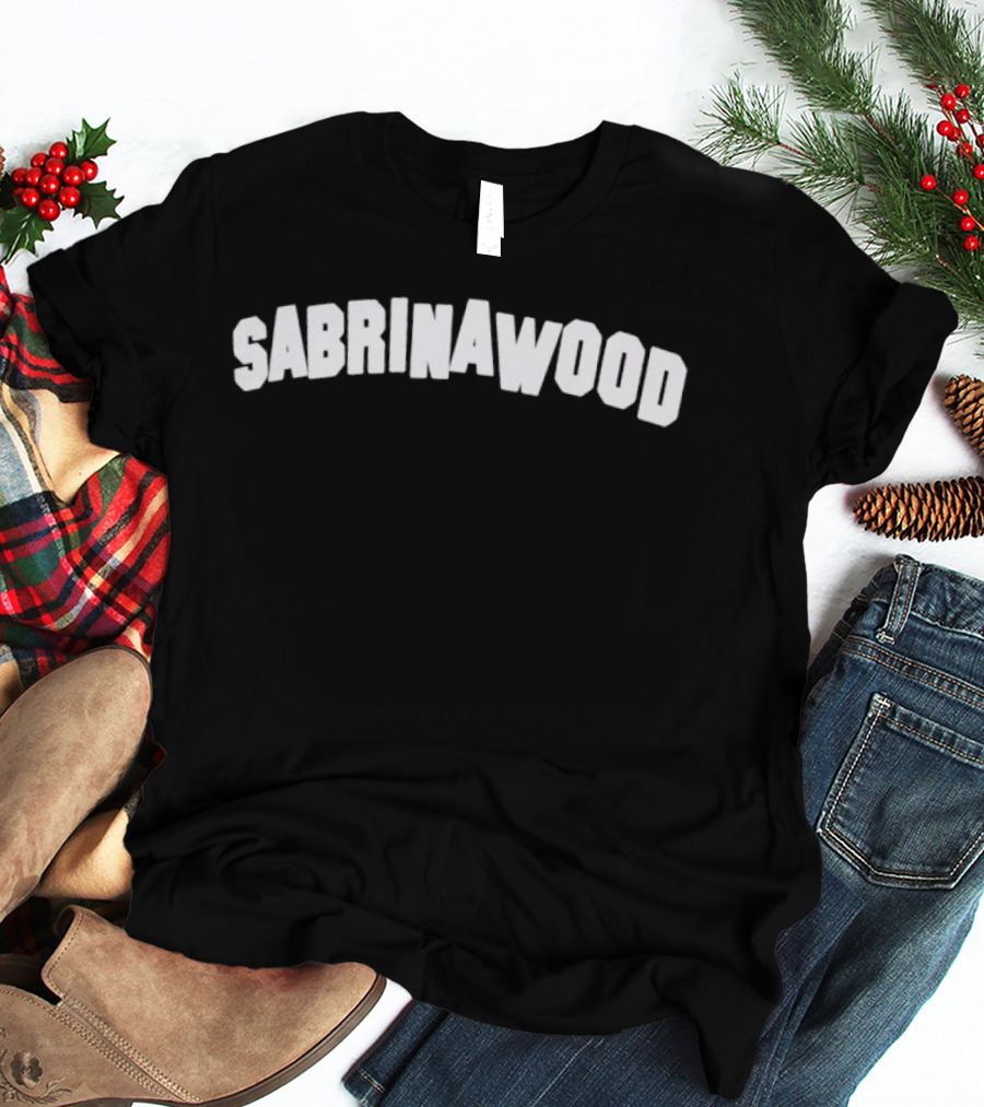 Sabrinawood Retro Vintage Style Curved T-Shirt