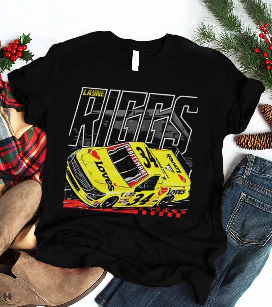 Louie Riggs Jesus Oh No I Sure Hope No One Punishes Me For My Sins Racing 34 T-Shirt