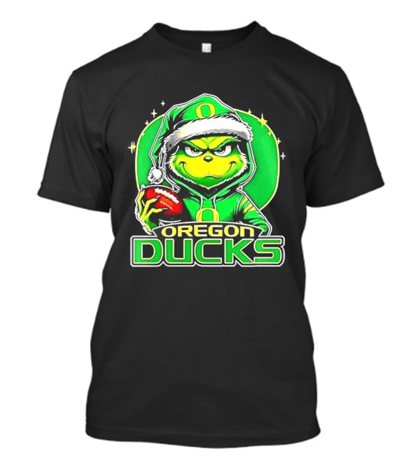 Santa Grinch Oregon Ducks Christmas 2025 T-Shirt