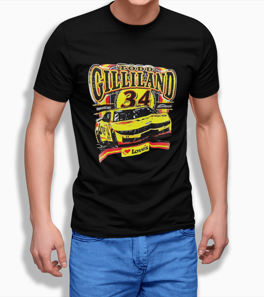 Todd Gilliland NASCAR Love's Travel Stops 34 Racing Car T-Shirt