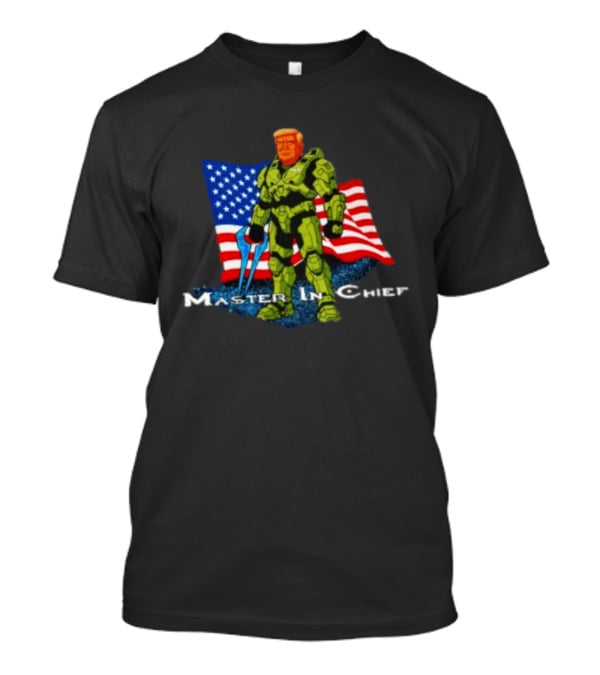 Donald Trump Master In Chief American Flag Spartan Suit T-Shirt