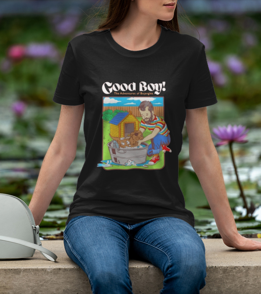 Good Boy The Adventures Of Bojangles Dog Bath Scene T-Shirt