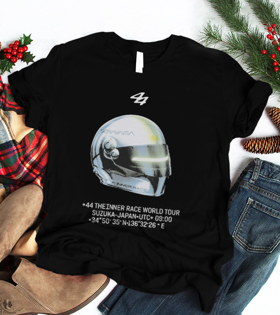 Sorayama Inner Race 44 Lewis Hamilton Helmet T-Shirt