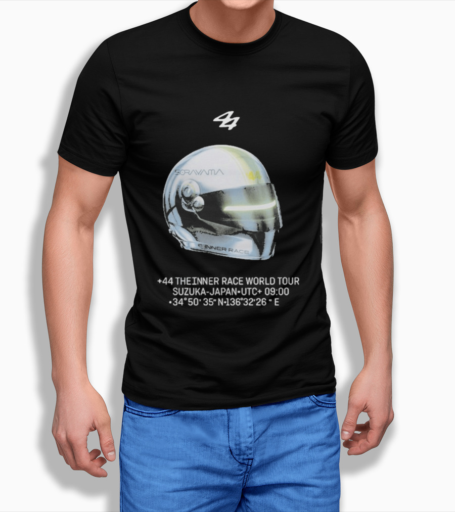 Sorayama Inner Race 44 Lewis Hamilton Helmet T-Shirt