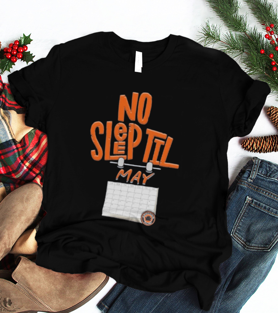 No Sleep Til May Armchair Illinois Fighting Illini Calendar T-Shirt