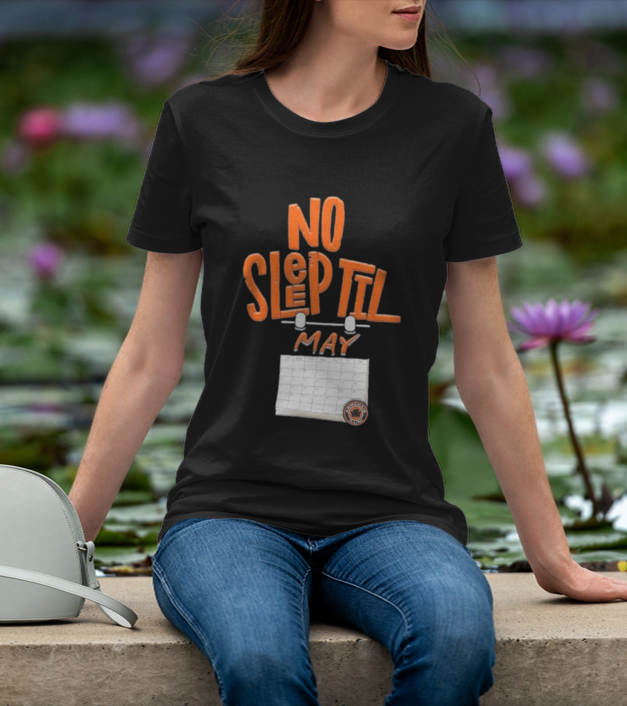 No Sleep Til May Armchair Illinois Fighting Illini Calendar T-Shirt