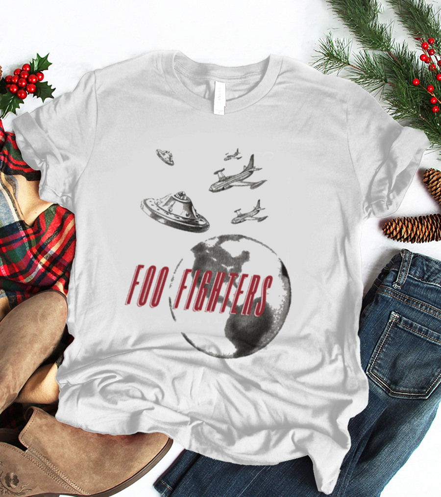 Foo Fighters UFO Earth And Aircraft Encounter T-Shirt