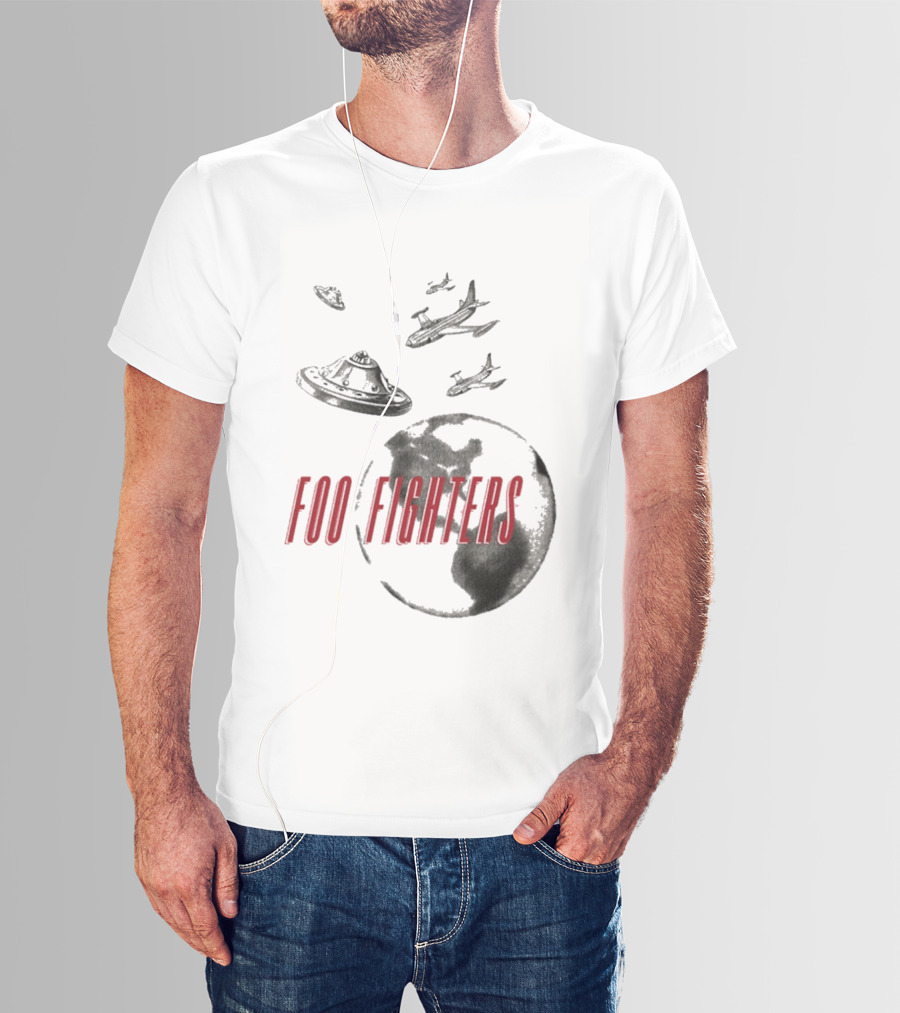 Foo Fighters UFO Earth And Aircraft Encounter T-Shirt