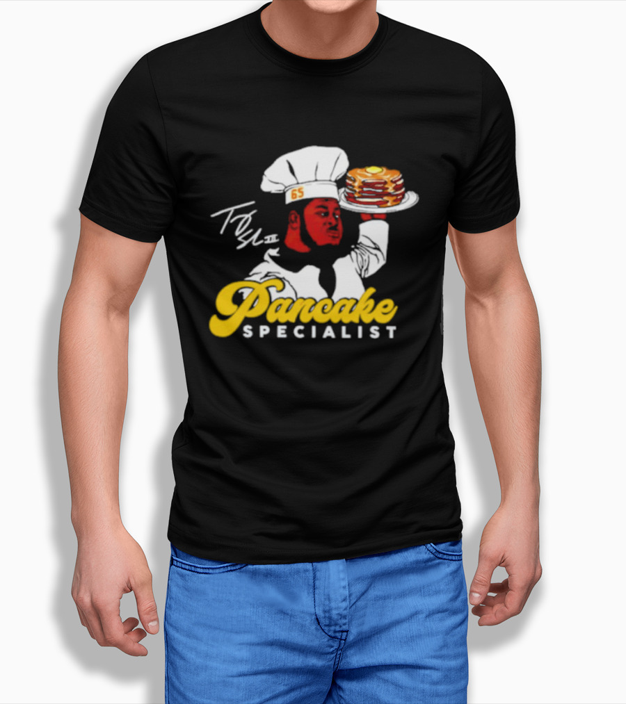 Trey Smith 65 Pancake Specialist Chef T-Shirt