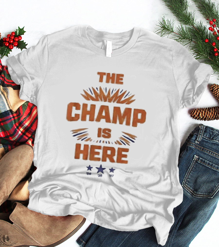 Florida Victorious The Champ Is Here Stars And Stripes Orange Blue T-Shirt