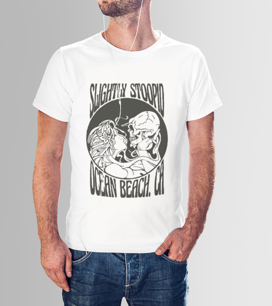 Slightly Stoopid Ocean Beach Skull Kiss T-Shirt