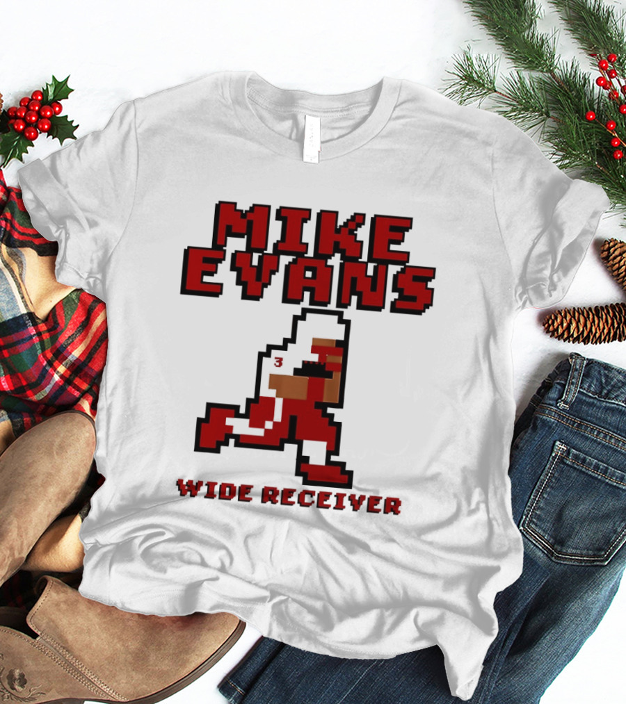 Mike Evans 8 Bit Wide Receiver NFL Football T-Shirt