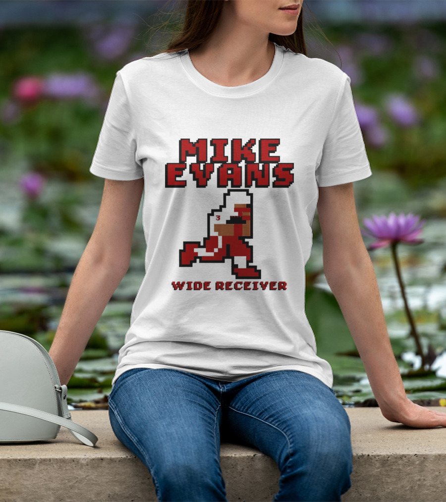 Mike Evans 8 Bit Wide Receiver NFL Football T-Shirt