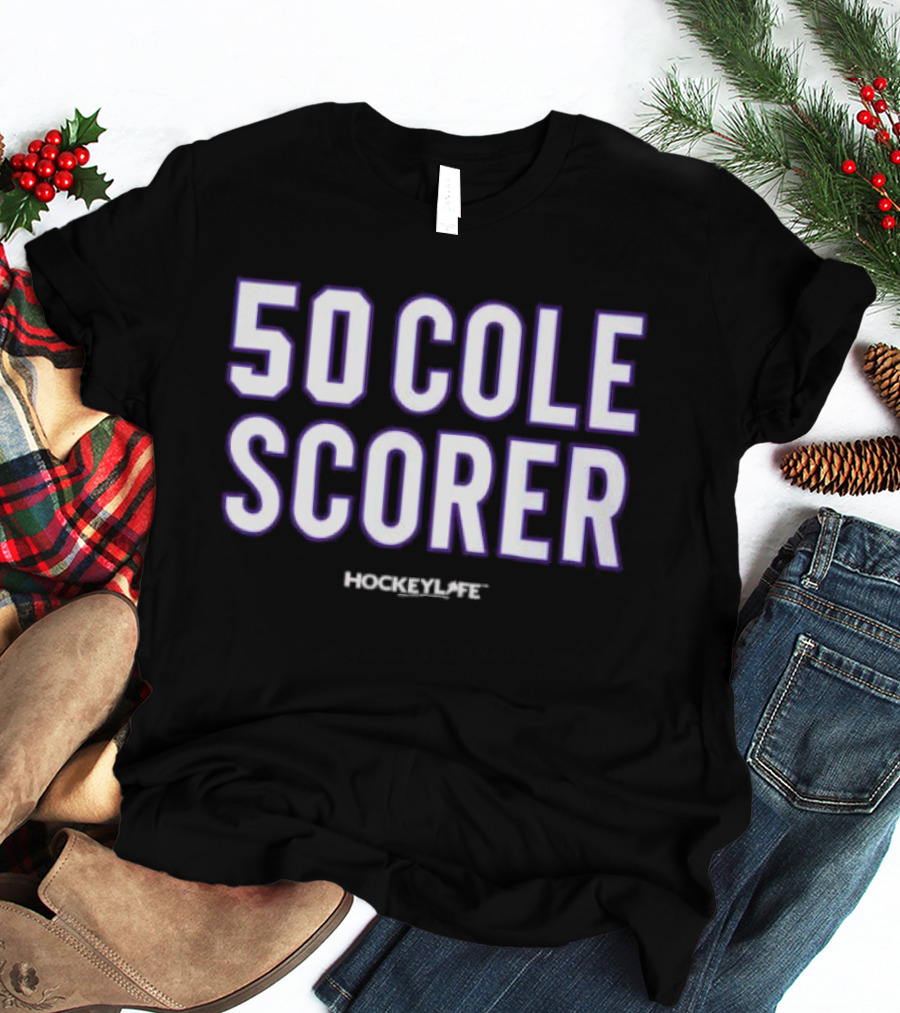 50 Cole Scorer Hockey Player T-Shirt