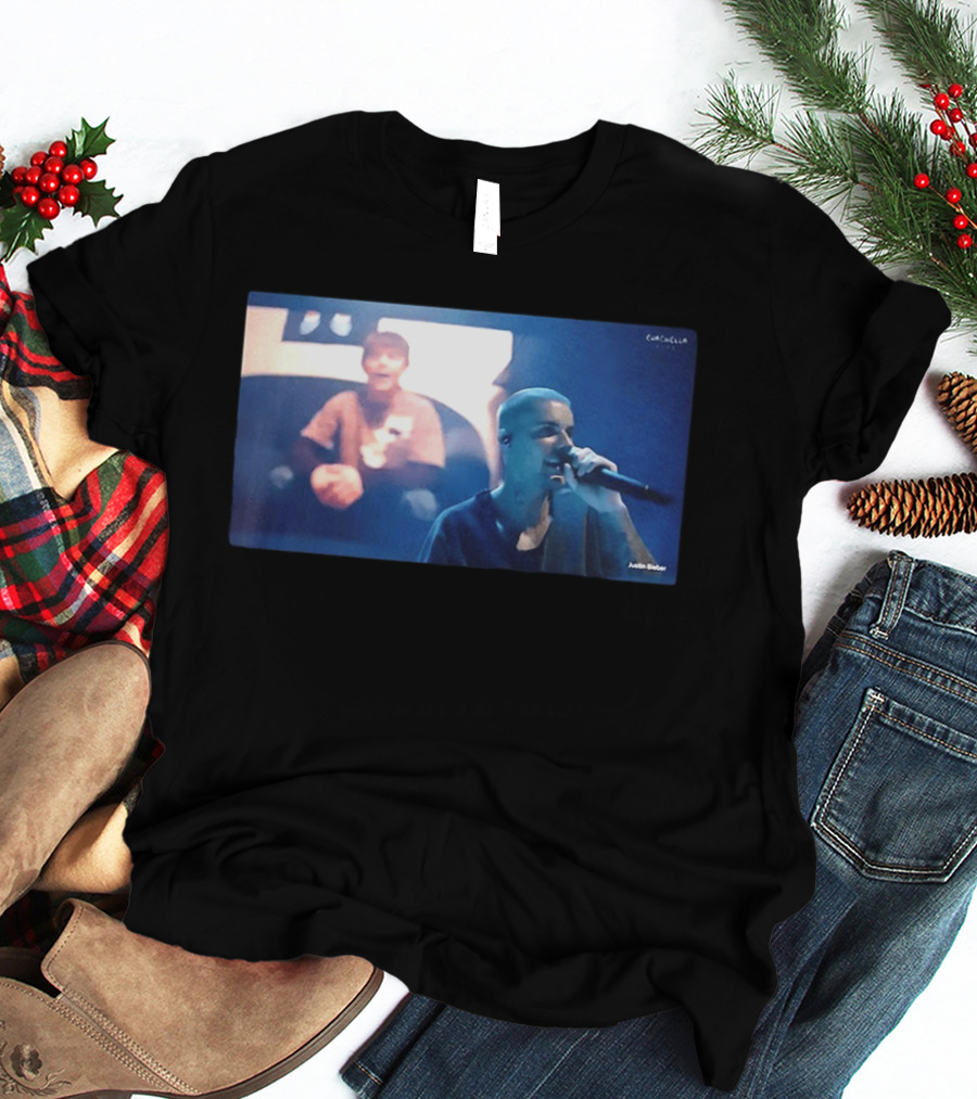Justin Bieber Live Coachella Performance Iconic Concert Moment T-Shirt