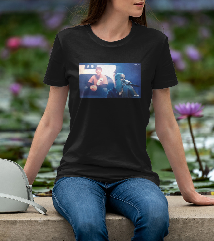 Justin Bieber Live Coachella Performance Iconic Concert Moment T-Shirt