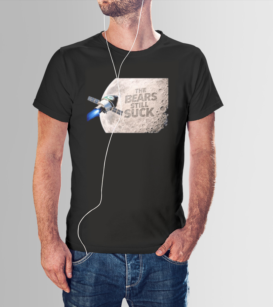 Artemis II Green Bay Packers The Bears Still Suck Moon Satellite T-Shirt
