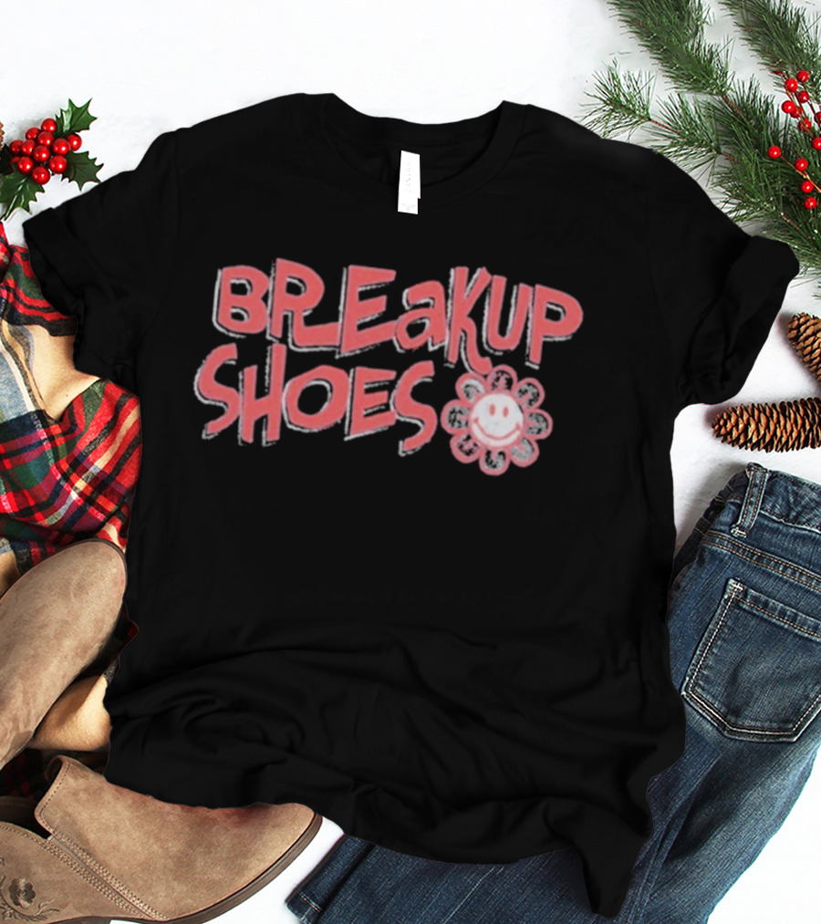 Breakup Shoes Smiley Flower Face T-Shirt