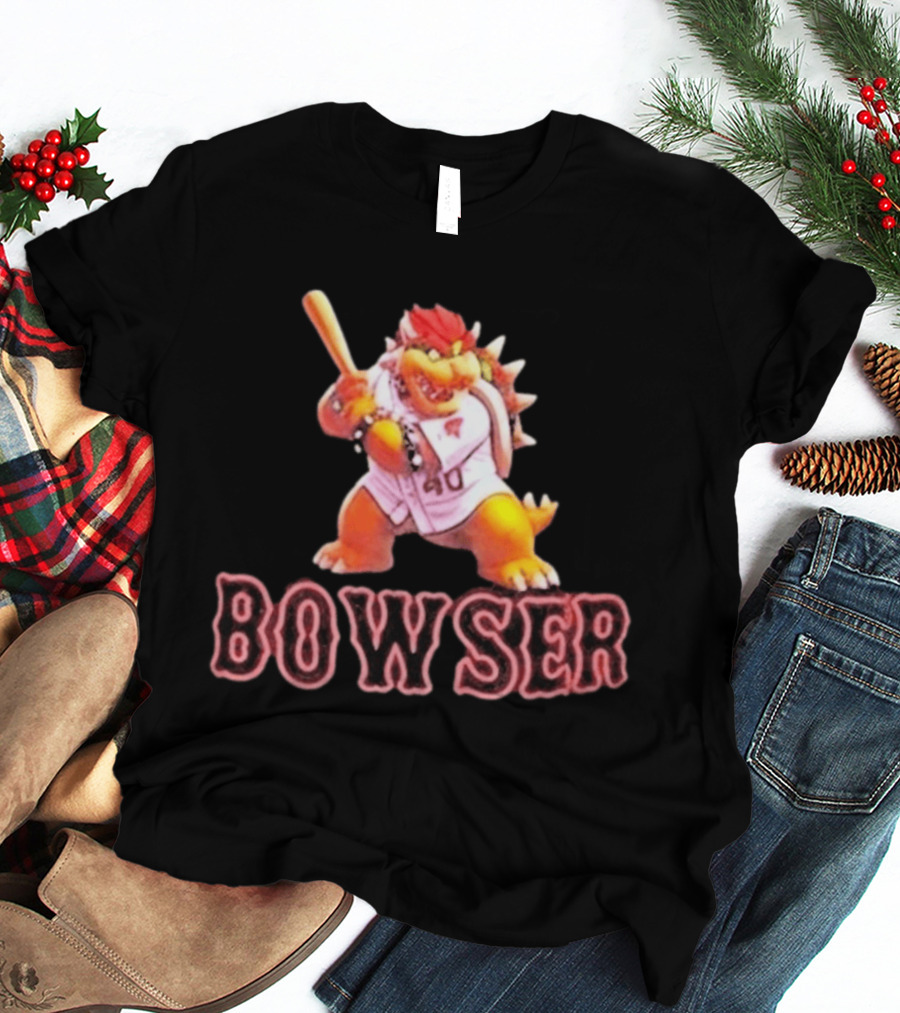 Bowser Baseball Character Caleb Durbin 40 T-Shirt