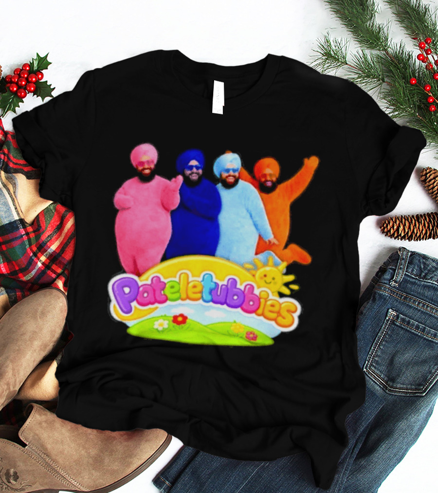 Pateletubbies Indian Characters With Colorful Outfits T-Shirt