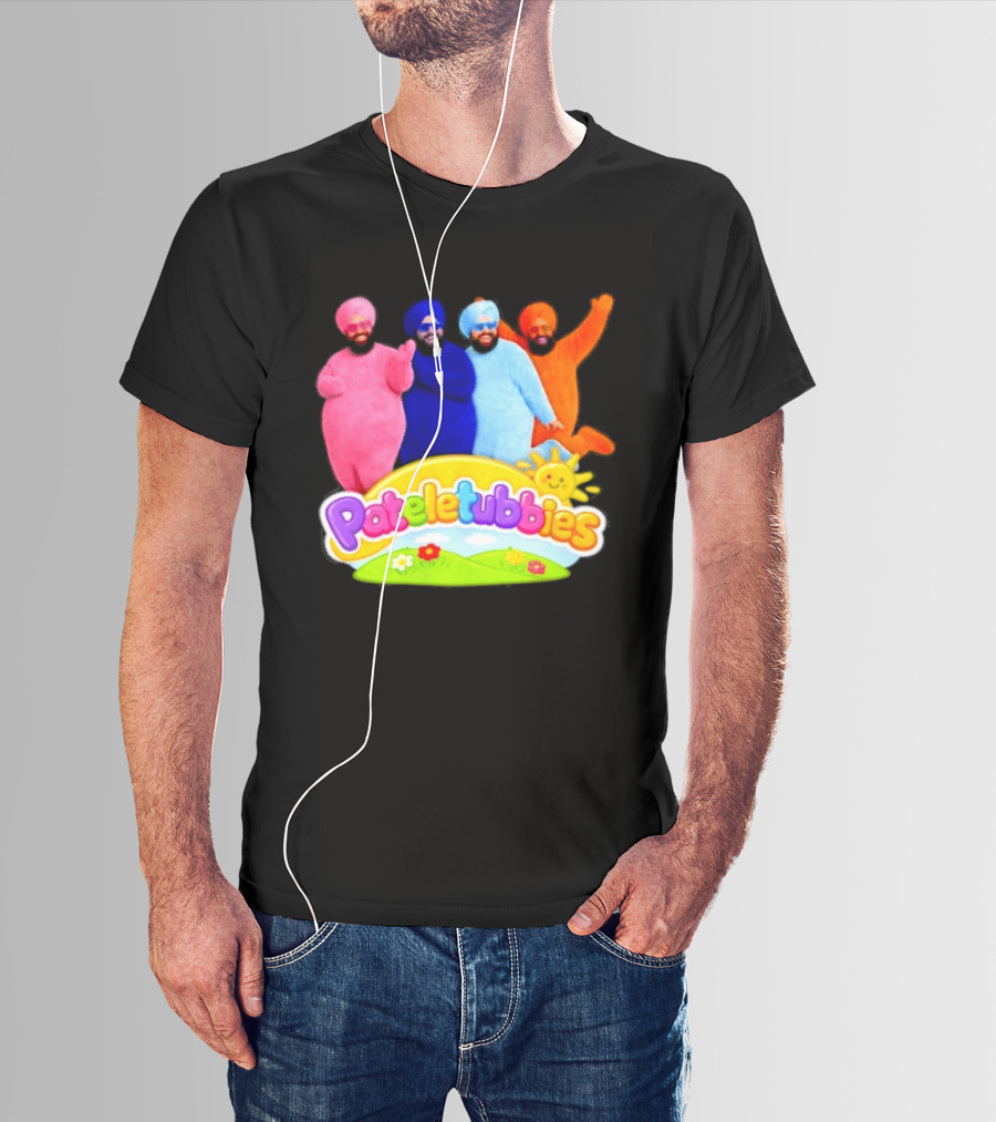 Pateletubbies Indian Characters With Colorful Outfits T-Shirt