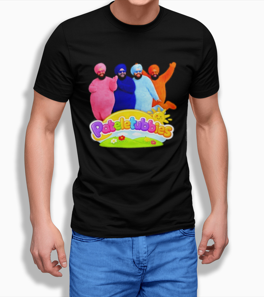 Pateletubbies Indian Characters With Colorful Outfits T-Shirt