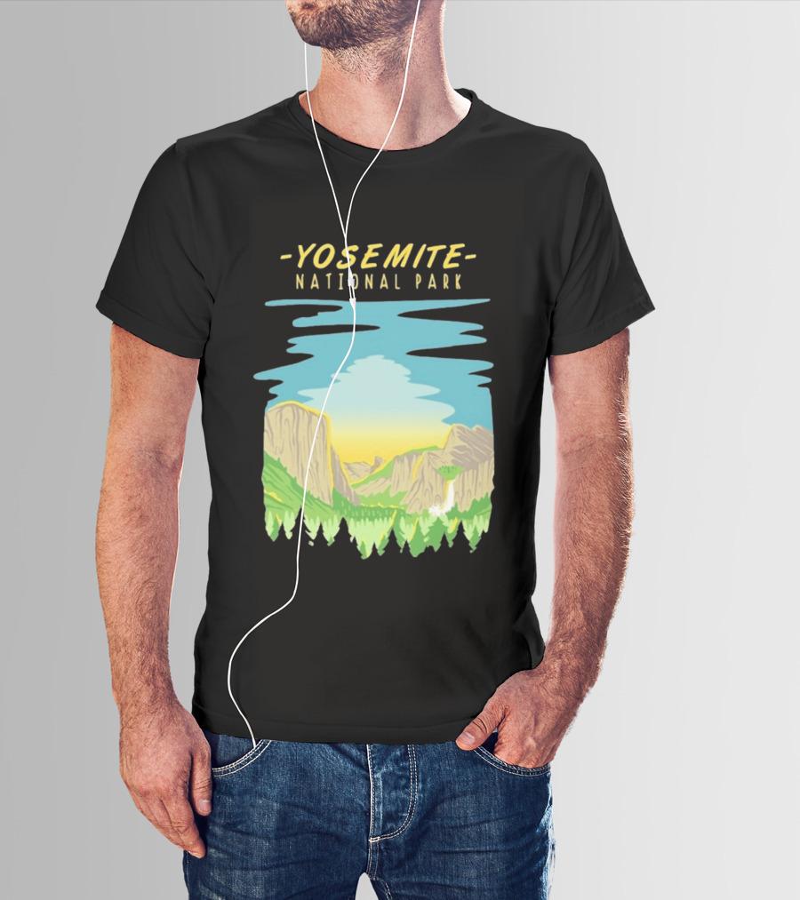 Yosemite National Park Scenic Nature Vista T-Shirt