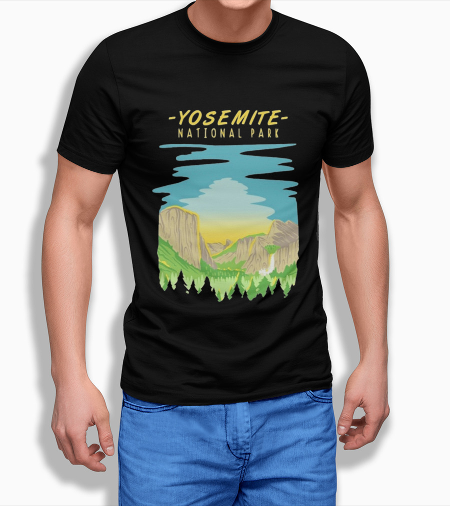 Yosemite National Park Scenic Nature Vista T-Shirt
