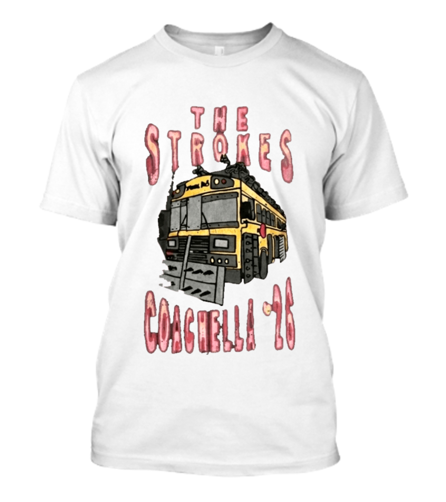 The Strokes Coachella 26 Indio California Bus T-Shirt