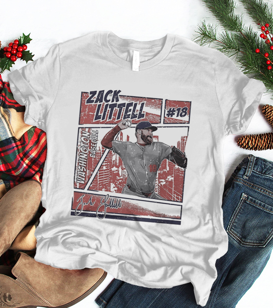 Zack Littell #18 Washington Nationals T-Shirt