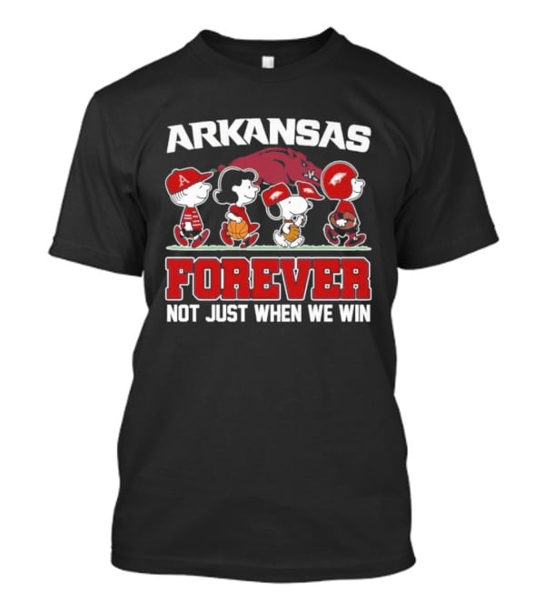 Arkansas Peanuts Abbey Road Forever Not Just When We Win 2026 T-Shirt