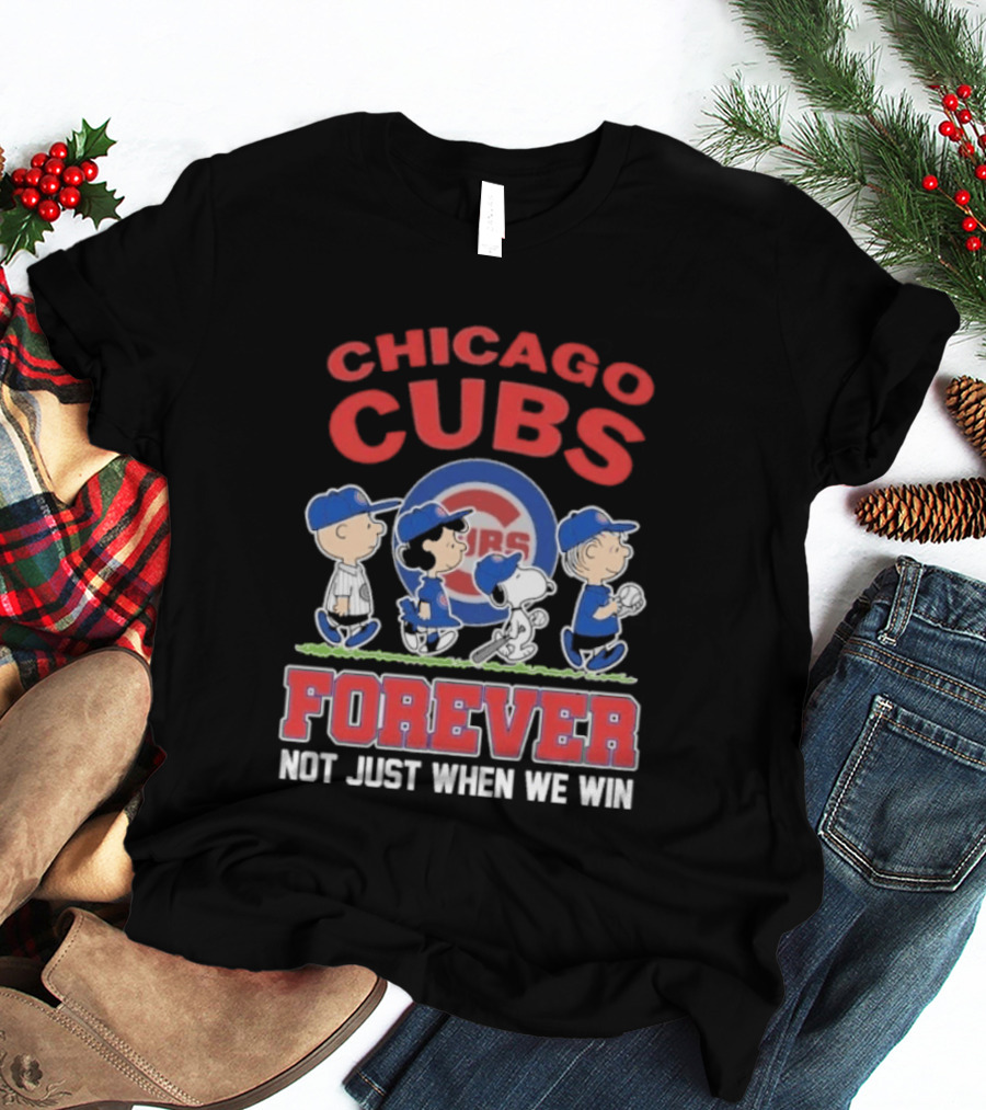 2026 Chicago Cubs Peanuts Abbey Road Forever Not Just When We Win T-Shirt