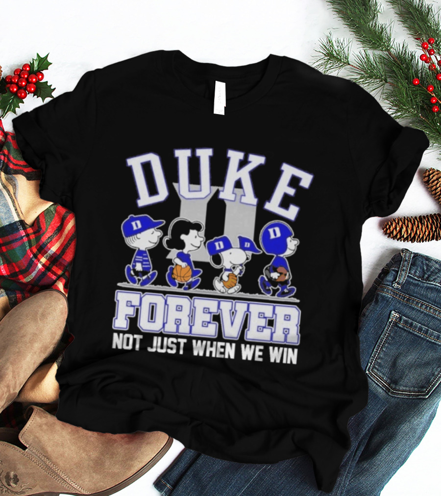 Duke Peanuts Abbey Road Forever Not Just When We Win 2026 T-Shirt