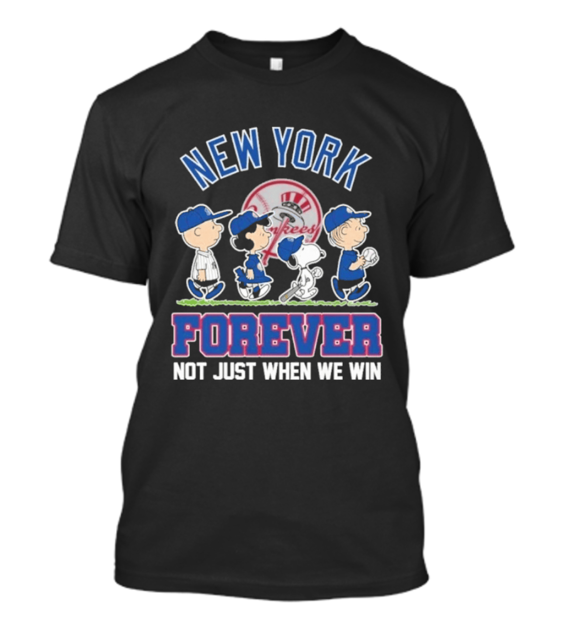 New York Yankees Peanuts Abbey Road Forever Not Just When We Win T-Shirt