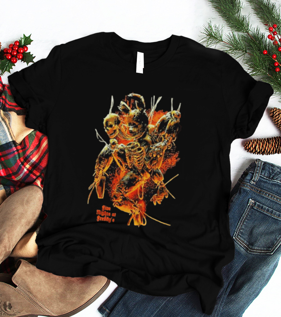 Five Nights At Freddy's 3 Springtrap Jumbo Horror Skeletons T-Shirt