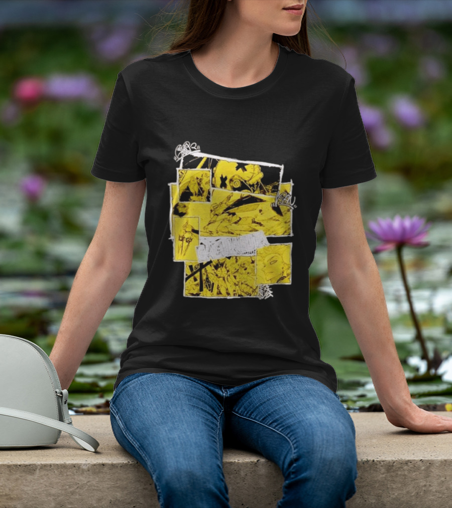 Gachiakuta Enjin Manga Panel Collage Yellow And Black Comic T-Shirt