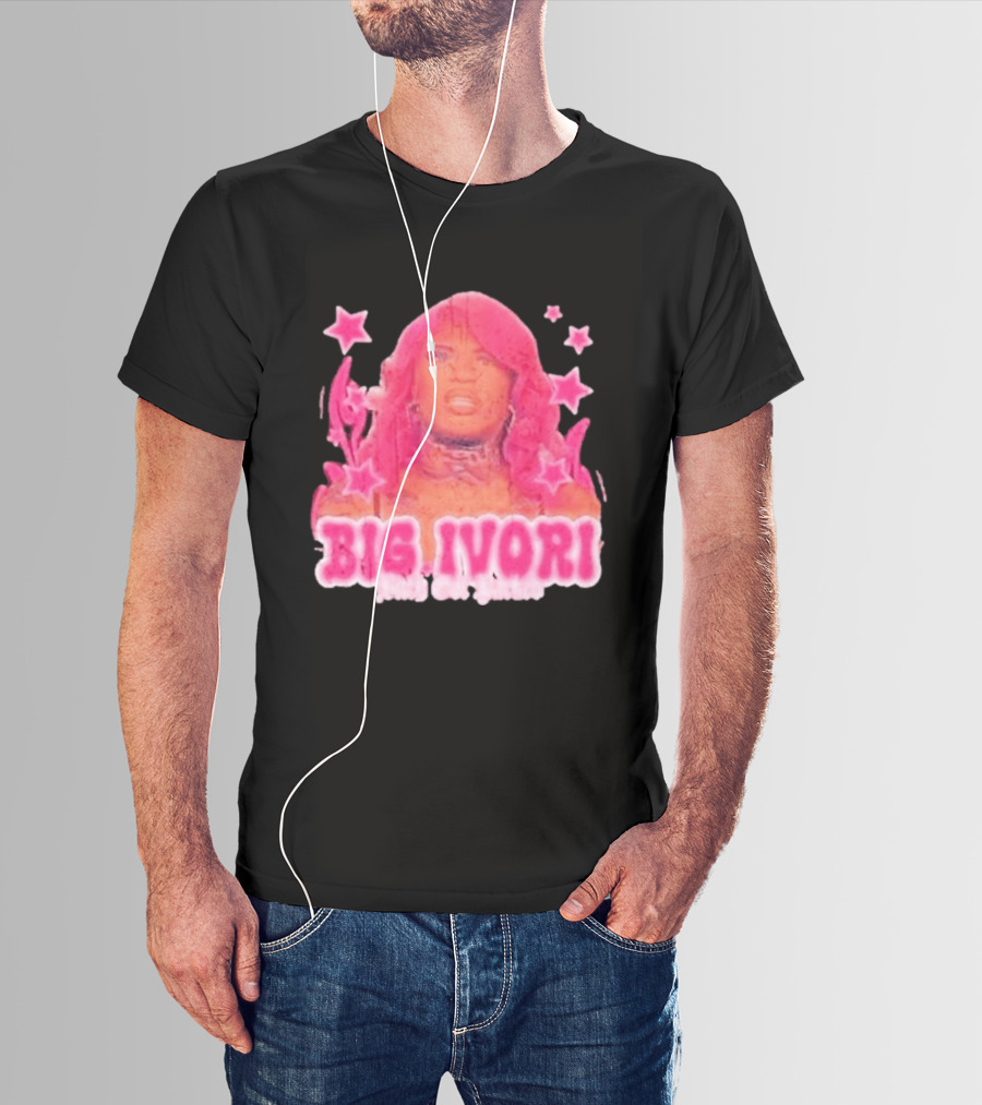 Big Ivori Bitch Got Parked Ivori Minor Stars Retro Pink Aesthetic T-Shirt