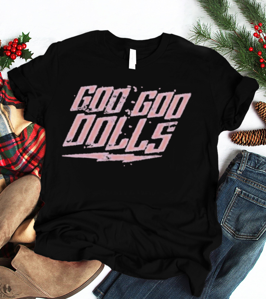 Goo Goo Dolls Lightning Logo Pink T-Shirt