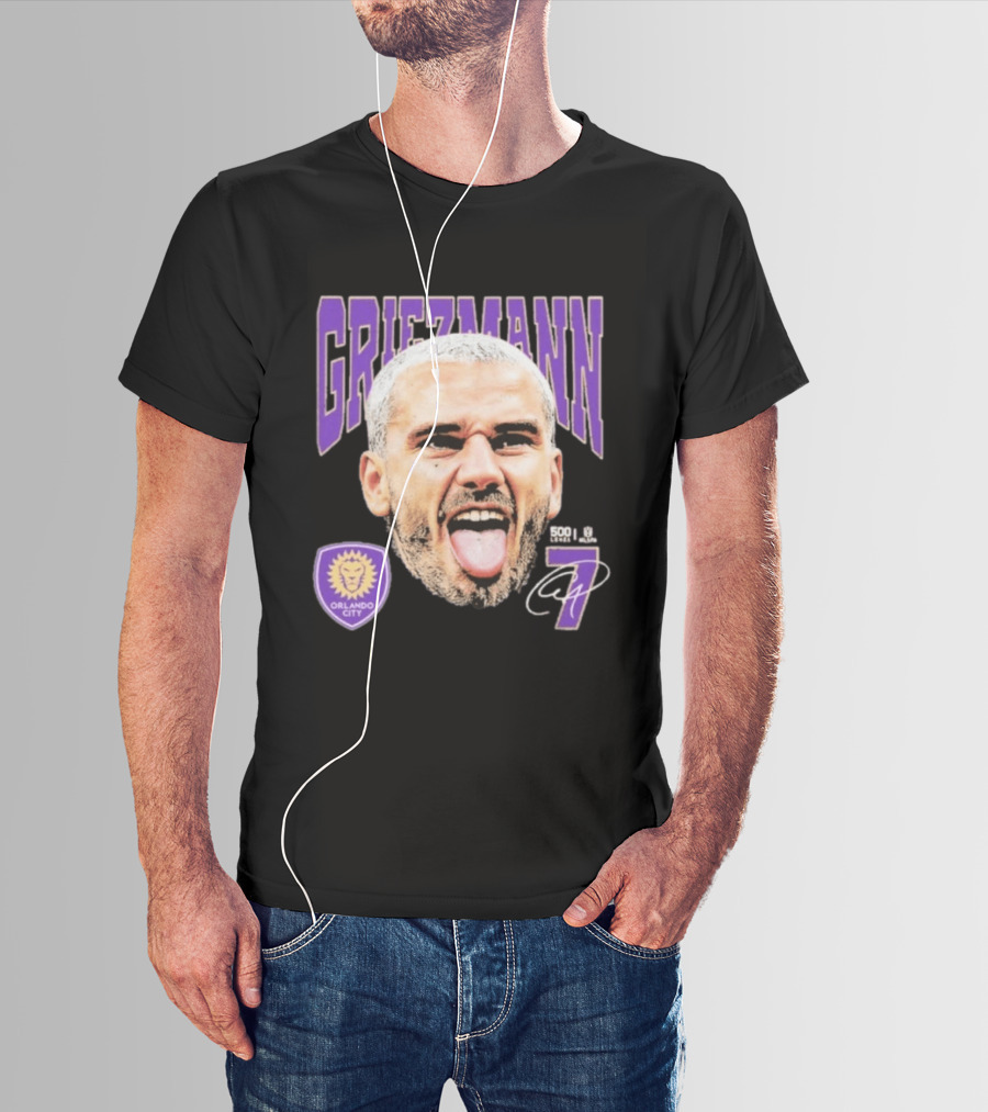 Griezmann Orlando City 7 Soccer Legend Celebration 500 T-Shirt