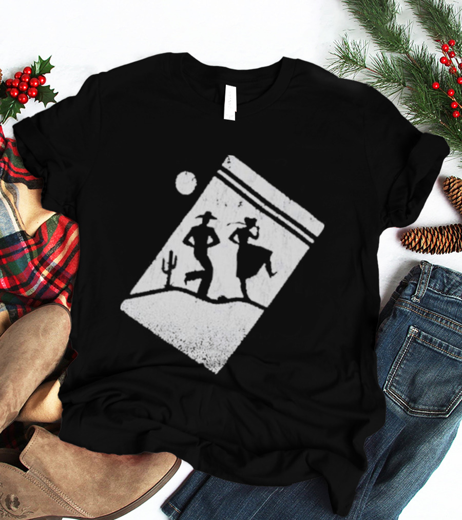 Paul Cauthen Cocaine Country Dancing Silhouette Cowboys Western T-Shirt