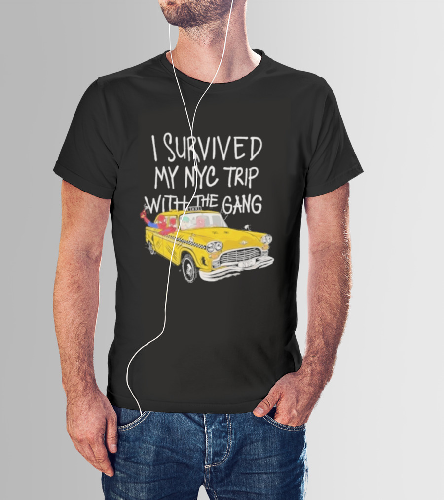 I Survived My NYC Trip With The Gang Spider Perks Taxi Adventure T-Shirt