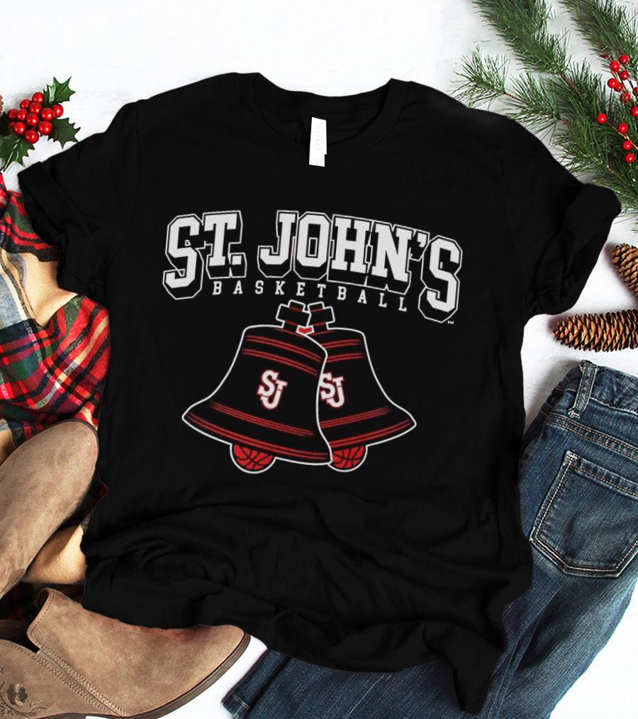 St John's Basketball Church Bells Red Storm Mens Basketball T-Shirt