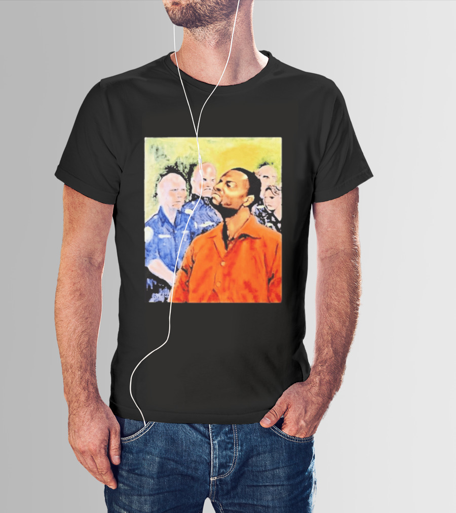 Rodney Hilton Jr Cloutfishing Artwork With Police Officers T-Shirt
